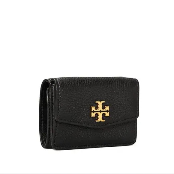 Tory Burch Handbags - Tory Burch Kira Mixed-Materials Tri-Fold Mini Wallet